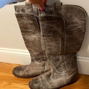 Frye gray riding boots - W10